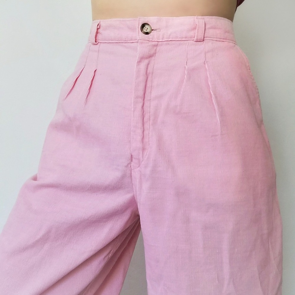 Pink corduroy pants